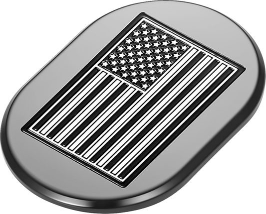 Figurati Contrast American Flag Right & Left Antenna Insert 09-23 Harley Touring