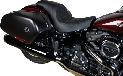Drag Specialties Predator Diamond Seat for 2018-2025 Harley Softail Low Rider