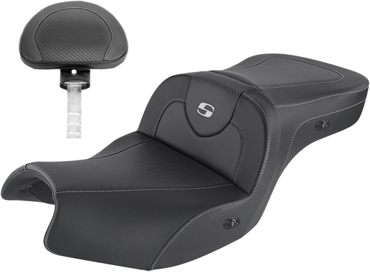 Saddlemen Road Sofa Heated w/ Backrest Gel Seat for 2020-2023 Indian Challenger