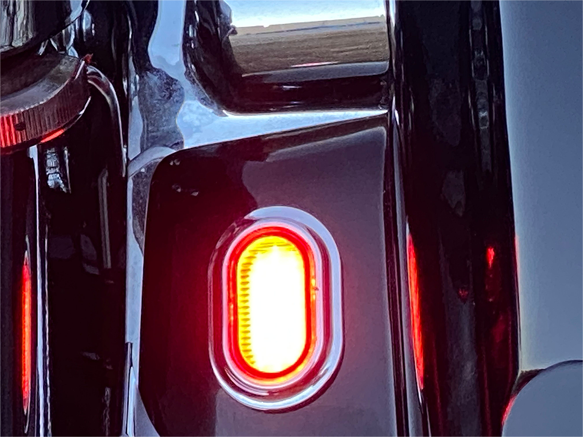 Custom Dynamics Red LED Chrome Antenna Plugz Lights 2006-2022 Harley Touring