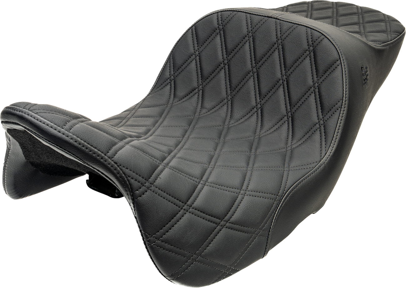 Slyfox Chariot Double Diamond Stitch Seat for 2023-2026 Harley Road Street Glide