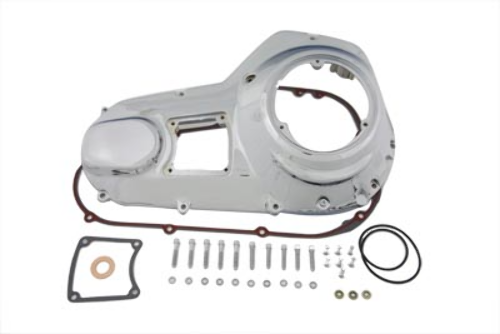 VTwin Chrome Chrome Outer Primary Cover Kit 1985-1988 Harley Touring FXR FLT
