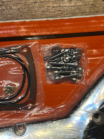 VTwin Chrome Chrome Outer Primary Cover Kit 1985-1988 Harley Touring FXR FLT