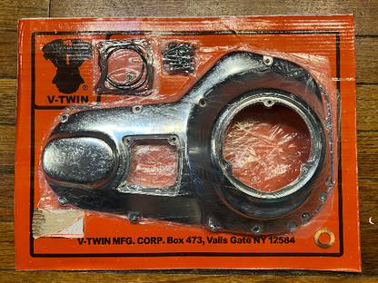 VTwin Chrome Chrome Outer Primary Cover Kit 1985-1988 Harley Touring FXR FLT