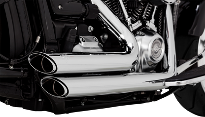 Vance & Hines Chrome Shortshots Staggered Exhaust 2018-2024 Harley Softail FLFBS