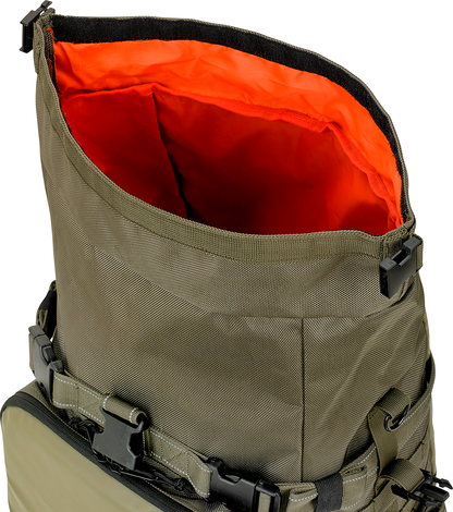 Biltwell Textile Green Exfil-80 Rear Motorcycle Rack Bag for Harley Davidson