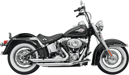Bassani 2-2 Chrome FireFlight Exhaust for 86-17 Harley Softail FLSTF FXST FLST
