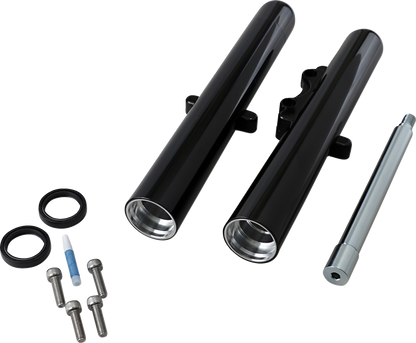 Arlen Ness Black Fork Hot Legs Deep Cut Single Disc for 2008-2013 Harley Touring