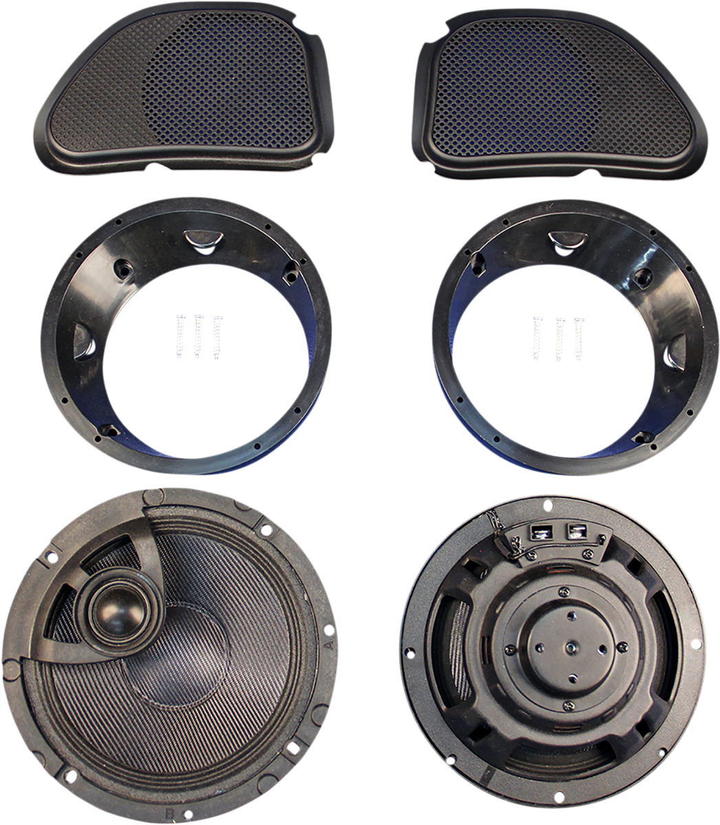 J&M Rokker XRP 6.58 Fairing Speaker Kit W/ Hi-Output PEI 1998-2013 Harley FLT