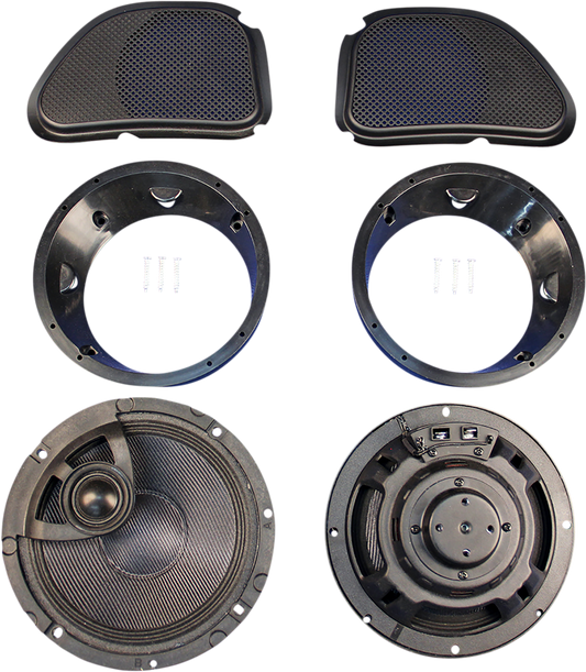 J&M Rokker XRP 6.58 Fairing Speaker Kit W/ Hi-Output PEI 1998-2013 Harley FLT