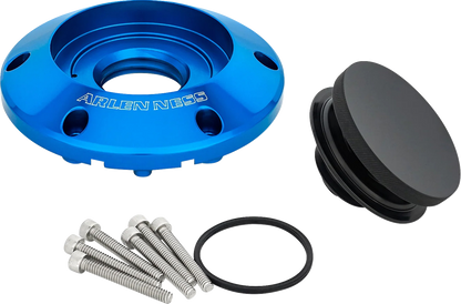 Arlen Ness Blue Pop Up Gas Fuel Cap fits 2023-2026 Harley Street Road Glide M8