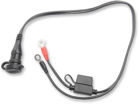 Drag Specialties Universal Motorcycle Batter Tender Eyelet Cable Pigtail