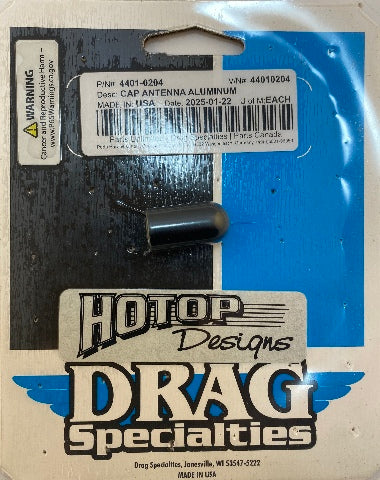 Drag Specialties Black Motorcycle Stock Antenna Stud Cap fits Harley Davidson