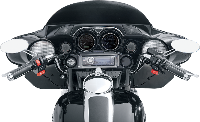 Hogtunes Hogpod Fiaring Dash Trim Tweeter Speaker Pod for 1998-13 Harley Touring