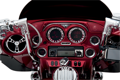 Hogtunes Hogpod Fiaring Dash Trim Tweeter Speaker Pod for 1998-13 Harley Touring