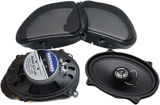 Hogtunes Black 5x7 Front Fairing Speakers 2006-2013 Harley Touring Road Glide