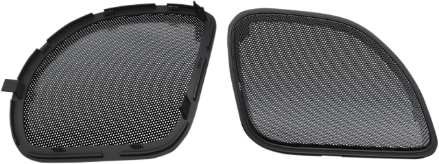 Hogtunes Gloss Black Mesh Speaker Grill 2015-2022 Harley Road Glide FLTRX FLTRXS