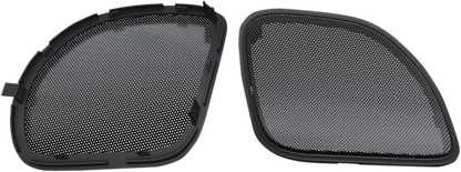 Hogtunes Gloss Black Mesh Speaker Grill 2015-2022 Harley Road Glide FLTRX FLTRXS