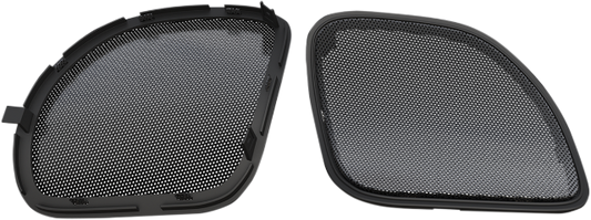 Hogtunes Gloss Black Mesh Speaker Grill 2015-2022 Harley Road Glide FLTRX FLTRXS