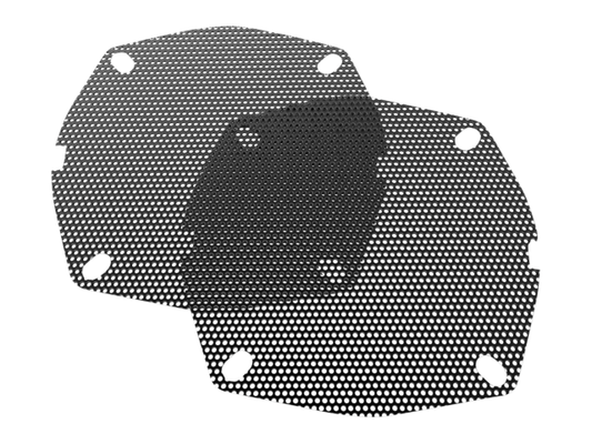 Hogtunes Black Front Gloss Mesh Speaker Grill fits 1996-2013 Harley Touring
