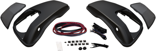 Hogtunes Rear Rushmore Saddlebag Speaker Lid Kit for 2014-2024 Harley Touring