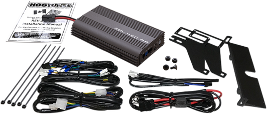 Hogtunes Rev Series 4 Channel Stereo Amplifier 2000-2013 Harley Touring Models
