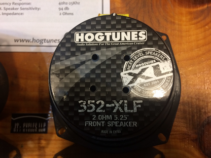 Hogtunes Xl Series 2 Ohm Front Fairing Speakers 1998-2013 Harley Touring Models