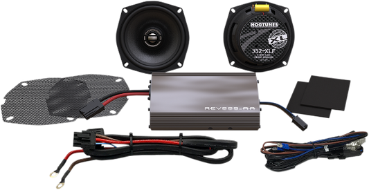 Hogtunes Rev 225 Watt 5.25" Front Speaker Kit 1998-2013 Harley Touring FLHX FLHT