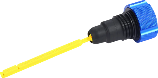 Figurati Curved Blue Magnetic Engine Oil Dipstick for 2007-2016 Harley Touring