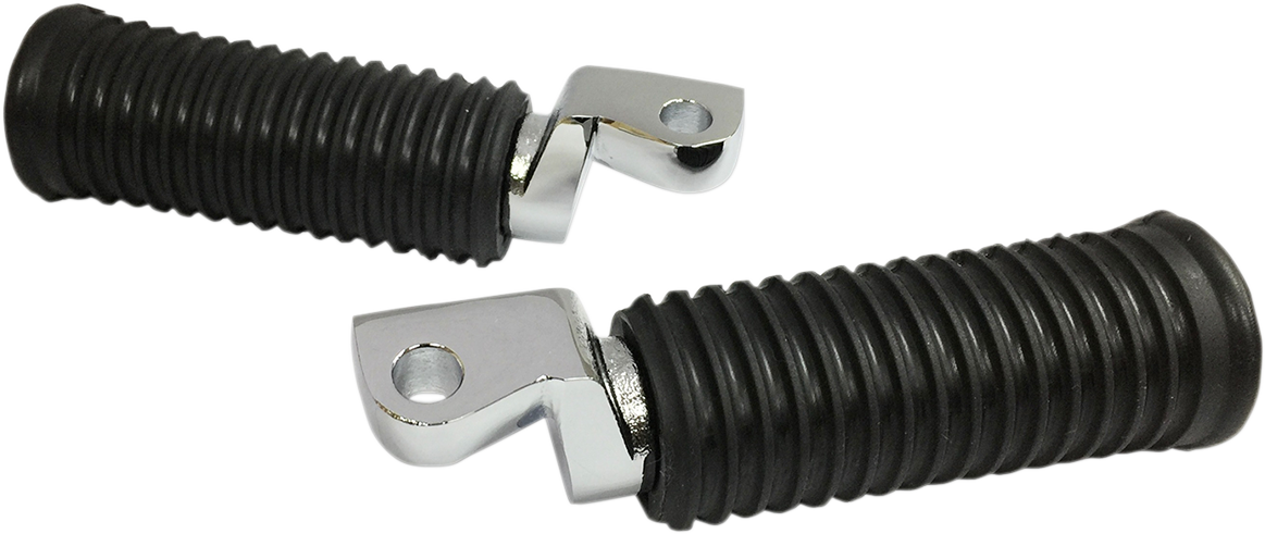 Drag Specialties Chrome Soft Ride Folding Foot Pegs for 2008-21 Harley Sportster