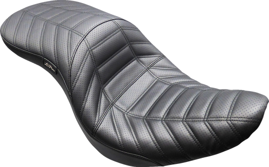 Le Pera Maverick Track Pleated Seat fits 2018-2025 Harley Softail FXLRST FLSB