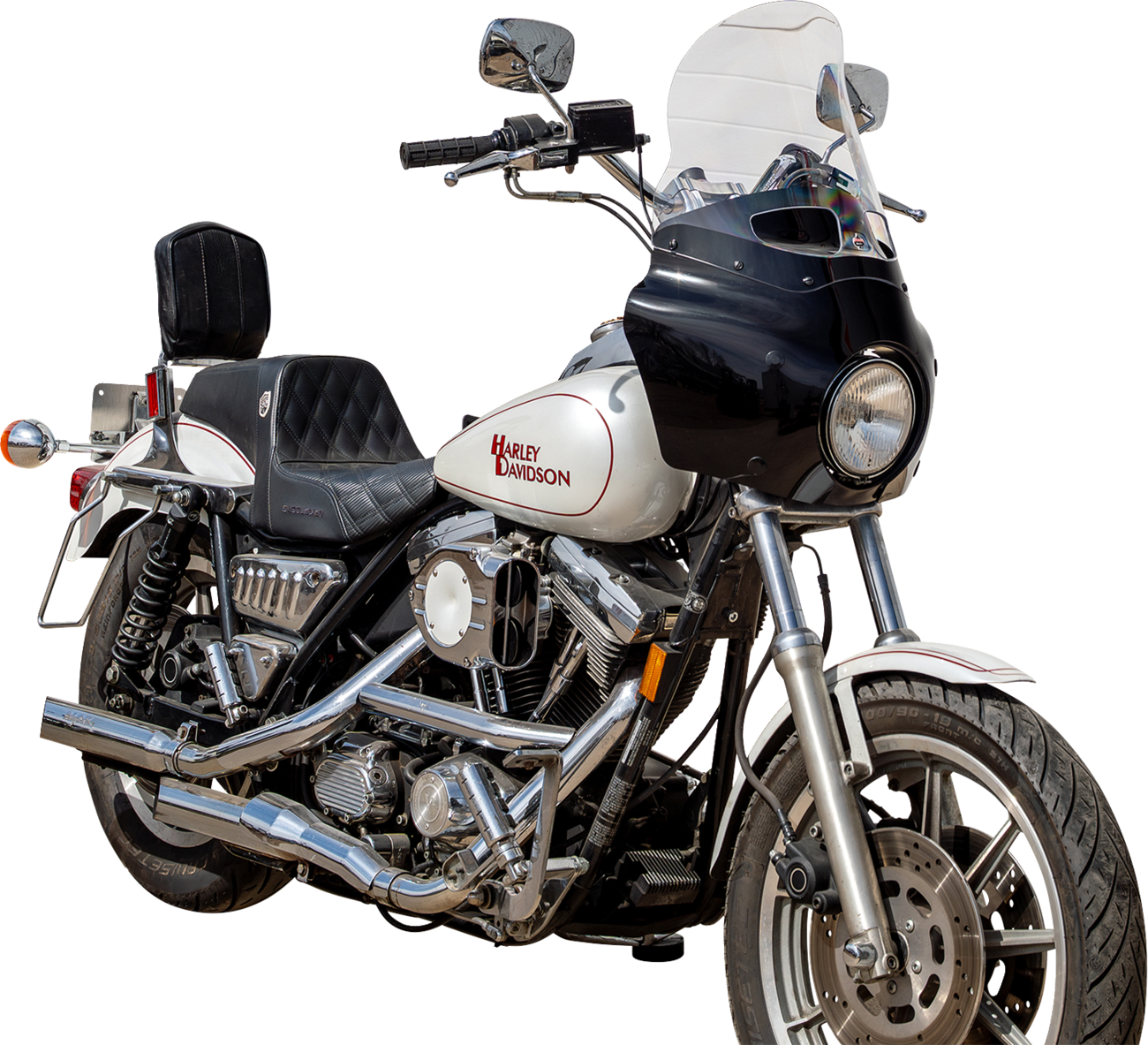 Klock Werks 15" Flare Clear Vented Road Warrior Fairing Motorcycle Windshield