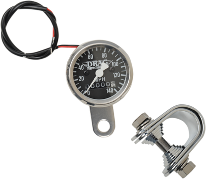 Drag Specialties Small 1 7/8" Mechanical LED Speedo Speedometer Harley Davidson