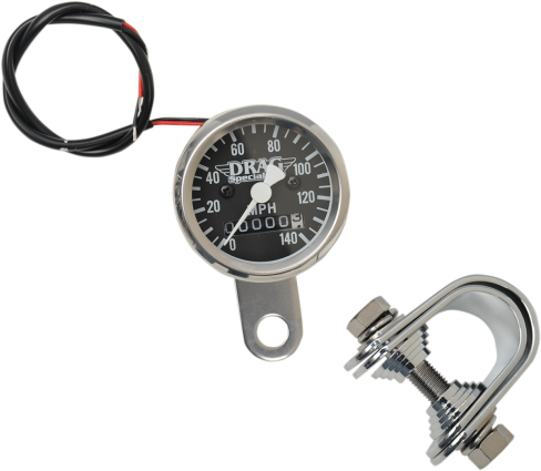 Drag Specialties Small 1 7/8" Mechanical LED Speedo Speedometer Harley Davidson