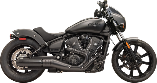 Bassani 4" Black Slip On Exhaust Muffler fits 2025 Indian Scout Bobber Classic