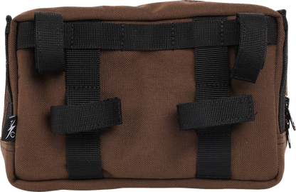 Thrashin Supply Brown Motorcycle Handlebar Storage Bag Plus for Harley THB-0009