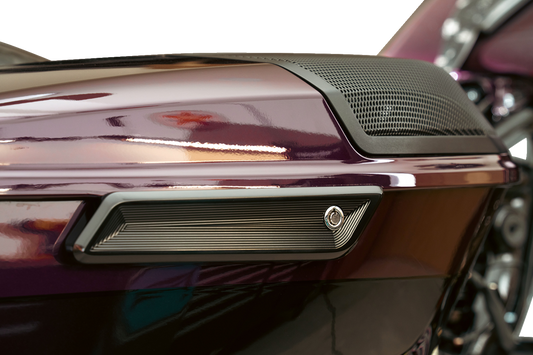 Kodlin Vektor Black Saddlebag Latch Covers for 2023-26 Harley Road Street Glide