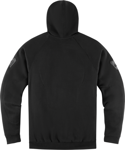 Icon Armor Mens Casual Motorcycle Riding Street Racing Black Zipper Hoodie