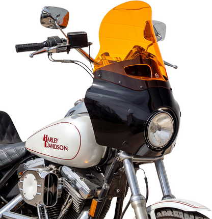 Klock Werks 15" Kolor Flare Orange Road Warrior Fairing Motorcycle Windshield