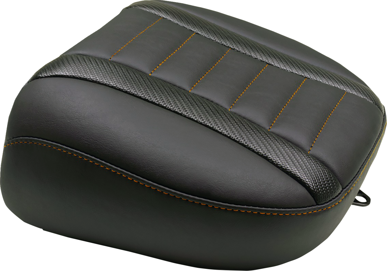 Mustang Deluxe Touring Passenger Orange Stitch Seat 2023-2025 Harley Road Glide