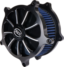 RC Components Black Revolt Air Filter Cleaner for 2017-2024 Harley Davidson M8