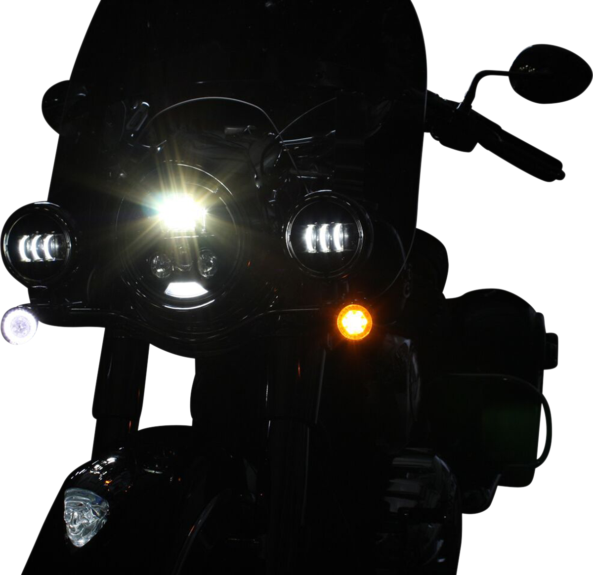Custom Dynamics Chrome Probeam Front LED Turn Signal Kit 2014-2023 Indian Chief
