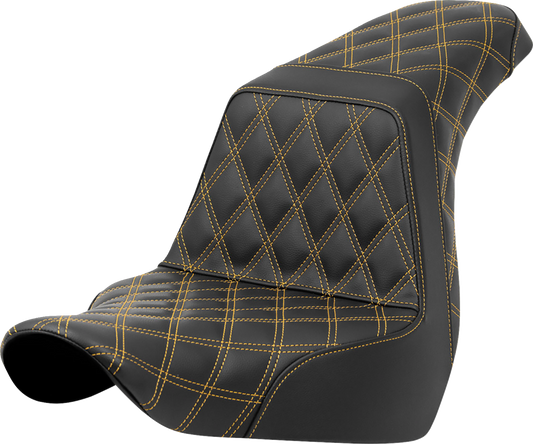 Saddlemen Step Up Gold Full Lattice Seat fits 18-25 Harley Low Rider Sport Glide