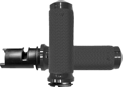 Avon Memory Foam Black TBW Handlebar Grips for 2023-2025 Harley Touring Softail