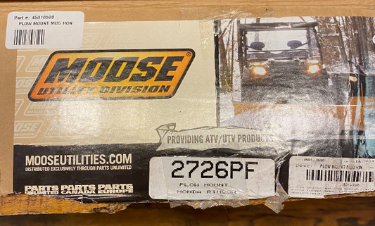 Moose ATV Black Snow Plow Mounting Plate fits 2003-2022 Honda TRX650 680 Rincon
