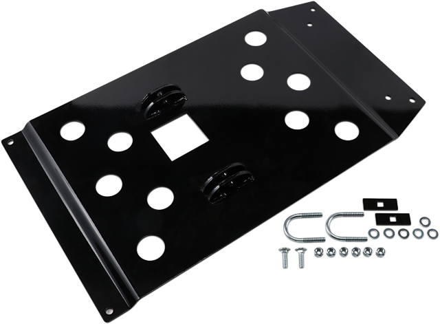 Moose Black Snow Plow Mounting Plate for 97-02 Kawasaki Prairie KVF 400 4x4