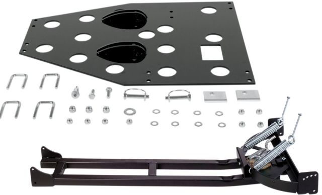 Moose Black Snow Plow Mount & Push Tube Kit 2002-11 Polaris Sportsman Trail Boss