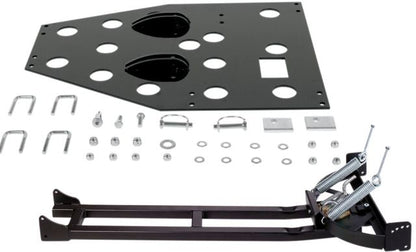 Moose Black Snow Plow Mount & Push Tube Kit 2002-11 Polaris Sportsman Trail Boss