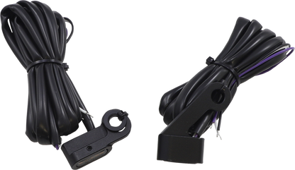 Drag Specialties Black Front LED Marker Turn Lights 2014-2022 Harley Sportster