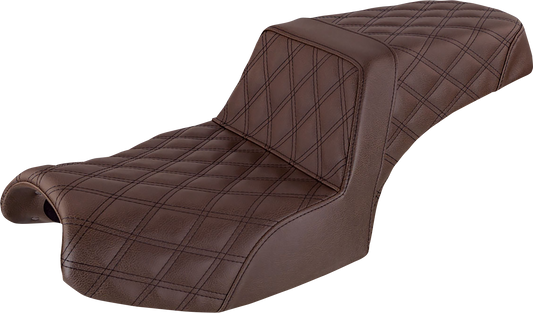 Saddlemen Brown Step Up Lattice Seat fits 2020-2023 Indian Challenger Pursuit